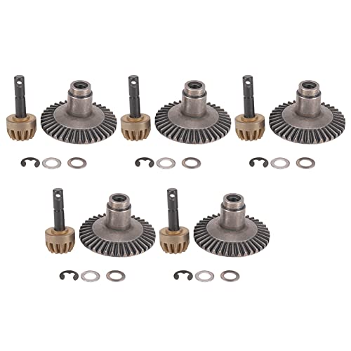 Fegtrtyoa 5X 13 T 38 T Metall Krone Getriebe Motor Differential Haupt Getriebe Combo für Vorne Achse AXIAL SCX10 90021 90022 Off-Road RC Auto von Fegtrtyoa