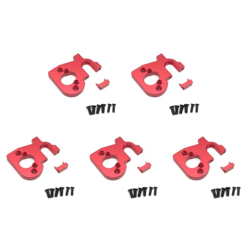 Fegtrtyoa 5X Zubehör für RC Automotor Halter Passend für 144001 1/14 4WD RC Auto Teile, Rot von Fegtrtyoa