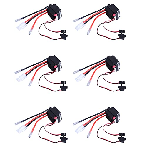 Fegtrtyoa 6X Rc ESC 320A 6-12V Gebürsteter ESC Drehzahl Regler mit 2A BEC für RC Boot U6L5 von Fegtrtyoa