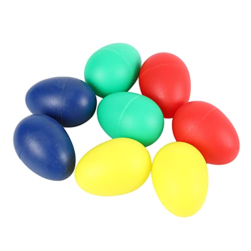 Fegtrtyoa 8 StüCke Spielerische Kunststoff Percussion Musical Ei Maracas Egg Shakers Kinder Spielzeug-4 von Fegtrtyoa