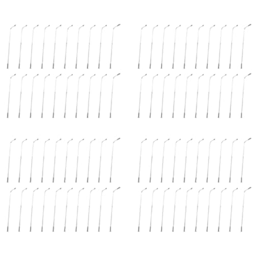 Fegtrtyoa 80 StüCk Modell Bahn 10 cm Laternen Pfahl StraßEn Laternen HO Maß Stab 1:87 LED 3V WiderstäNde LQS08 Single Kopf von Fegtrtyoa