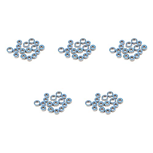 Fegtrtyoa 80PCS Gummiversiegeltes Kugellager-Kit für TT02 TT-02 TT02D TT-02D 1/10 RC Car Upgrades Teile ZubehöR von Fegtrtyoa