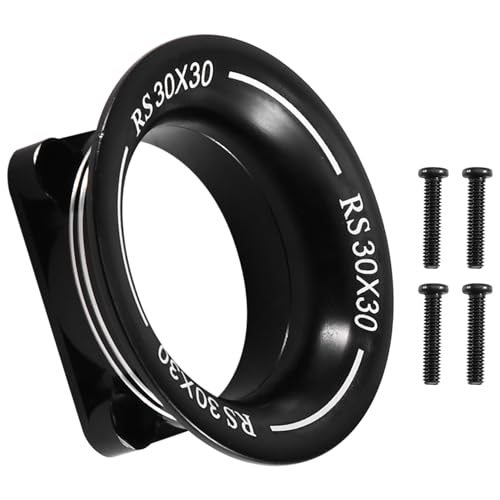 Fegtrtyoa Metall-Beadlock-Felge Beadlock-Randgummi-Reifen-Set 30x30mm, Schwarz für/RC Auto von Fegtrtyoa