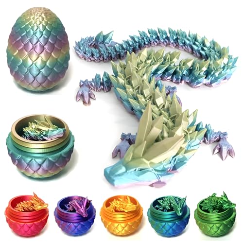 3D Gedrucktes Drachenei Drachen Figuren Geheimnisvoller Drache Spielzeug mit Drachen im Inneren Drachenei Heimbüro Schreibtisch Dekoration von Fehodun