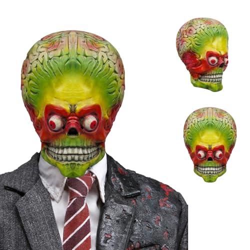 Fehodun Alien Maske Realistische Gehirnmaske Vollgesichtshelm Monsterkopf für ür Erwachsene Halloween Kostümzubehör Requisite Fehodun Alien Maske Realistische Gehirnmaske Vollgesichtshelm Monsterkopf für ür Erwachsene Halloween Kostümzubehör Requisite von Fehodun