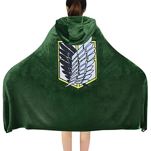 Fehodun Anime Umhang Attack on Titan Cape Decke Anime Cosplay Harness Mantel Manga Karneval Kostüm Halloween Requisiten von Fehodun