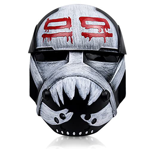Fehodun Commander Helm SW Clone Maske Halloween Harz Wrecker Maske Cosplay Full Head Sammlung Zubehör für erwachsene Männer von Fehodun