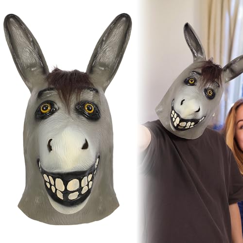 Fehodun Eselkopfmaske Realistische Tiermaske für Erwachsene Halloween Kostüm Cosplay Requisite Fehodun Eselkopfmaske Realistische Tiermaske für Erwachsene Halloween Kostüm Cosplay Requisite von Fehodun