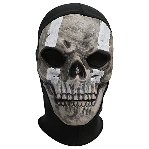 Fehodun Geistermaske Call of Duty Ghost Maske Grusel Schädel Vollgesichts Maske Halloween Erwachsene COD Cosplay Kostüm Maske Sport Skimaske von Fehodun