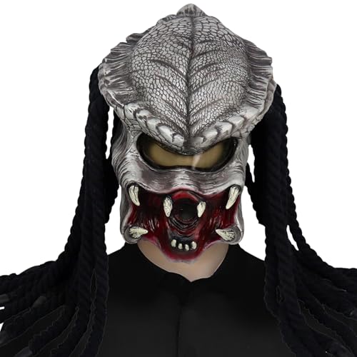 Fehodun Predator Helmet Maske Alien Hunter Maske Replica Replik Ironmen Helm für Erwachsene Halloween Karneval Kostümzubehör Figur Requisite Fehodun Predator Helmet Maske Alien Hunter Maske Replica Replik Ironmen Helm für Erwachsene Halloween Karneval Kostümzubehör Figur Requisite von Fehodun
