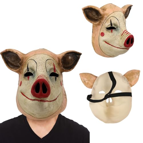 Fehodun Realistische Silikonmaske Horror Maske Tiere Schwein für Erwachsene Halloween Kostümzubehör Requisite Fehodun Realistische Silikonmaske Horror Maske Tiere Schwein für Erwachsene Halloween Kostümzubehör Requisite von Fehodun