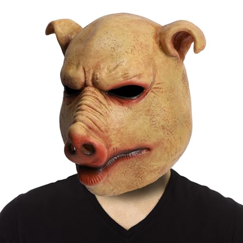 Fehodun Realistische Silikonmaske Horror Maske Tiere Schwein für Erwachsene Halloween Kostümzubehör Requisite Fehodun Realistische Silikonmaske Horror Maske Tiere Schwein für Erwachsene Halloween Kostümzubehör Requisite von Fehodun