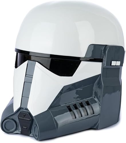 Fehodun SW Clone Helm Imperial Mandalorian Commando Helmet Full Head Classic Helmet Collection Black Series Maske Halloween Harz Kostüm Helmet für Erwachsene Männer von Fehodun