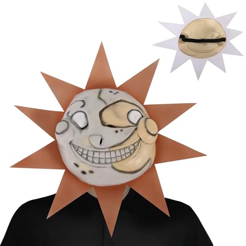 Fehodun Sonne und Mondmaske Clown Bärenmaske Realistische Horror Latexmaske für Halloween Kostümparty Cosplay Fehodun Sonne und Mondmaske Clown Bärenmaske Realistische Horror Latexmaske für Halloween Kostümparty Cosplay von Fehodun