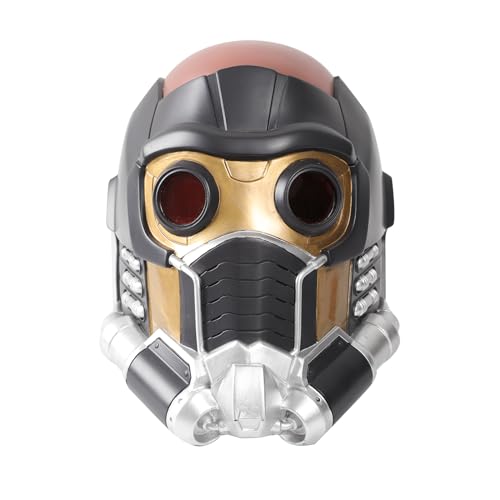 Fehodun Star Lord Helm Vollkopf Lord Deluxe Maske Galaxy Guardians Helmet Halloween Kostüm Cosplay Party Requisiten Erwachsene von Fehodun