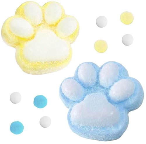 2 Stück Cat Paw Squeeze Toy, Katzenpfoten Squishy, Taba Squishy, Süße Katzenpfoten Quetschspielzeuge, Handgemachtes Aus Silikon Zum Stressabbau, Fufu Squishy für Stressabbau, Taba Squishy von FeiOne