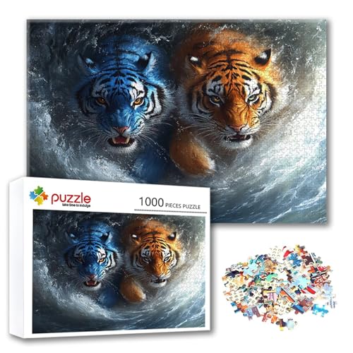 Puzzle 2000 Teile Tiger, Puzzle Erwachsene 2000 Teile Tier, Klassische Holzpuzzles 100 x 70 cm, Lernspiel Herausforderung Spielzeug, Zimmer Wanddeko, Einzigartiges Geschenk für Frauen/Männer M-1 Puzzle 2000 Teile Tiger, Puzzle Erwachsene 2000 Teile Tier, Klassische Holzpuzzles 100 x 70 cm, Lernspiel Herausforderung Spielzeug, Zimmer Wanddeko, Einzigartiges Geschenk für Frauen/Männer M-1 von FeiPride