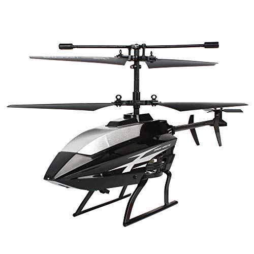 FeiWen 2 Kanal Mini RC Helikopter Ferngesteuerter Hubschrauber Für Einsteiger nur Indoor geeignet (Schwarz) von FeiWen