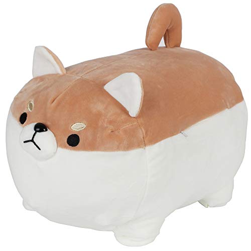 FeiWen Shiba Inu Plüsch Plüschtier Kinder Plüschtier Hund Mini Plüsch Jungen und Mädchen Geschenk(40cm) (Braun 40cm) von FeiWen