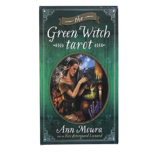 Die Grüne Hexe Tarotkarten,The Green Witch Tarot Cards,Tarot Deck,Party Game von FeiYuCard