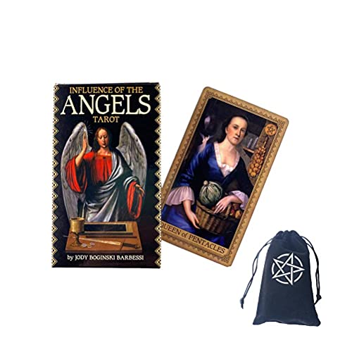 Einfluss der Engel Tarot ​Karten,Influence of The Angels Tarot ​Cards,with Bag,Party Game von FeiYuCard