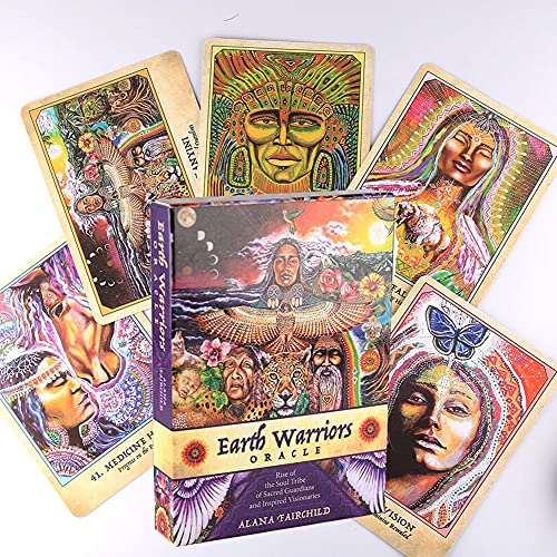 Erdkrieger Orakelkarten,Earth Warriors Oracle Cards,Tarot Deck,Party Game von FeiYuCard