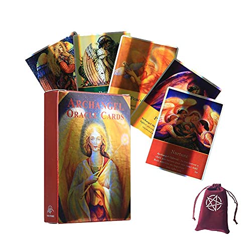Erzengel Orakel Laserkarten,Archangel Oracle ​​​Laser Cards,with Bag,Party Game von FeiYuCard
