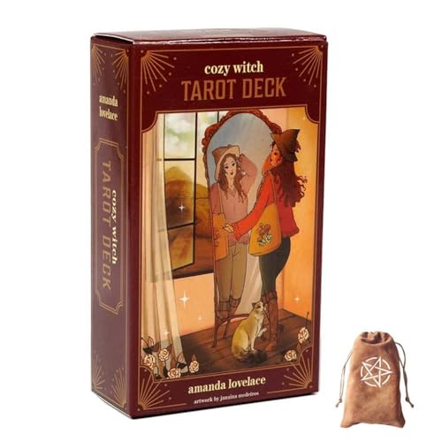 Gemütliches Hexen-Tarot-Deck,Cozy Witch Tarot Deck,with bag,Party Game von FeiYuCard