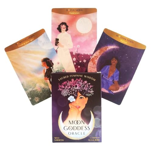 Mondgöttin Orakel,Moon Goddess Oracle,Tarot Card,Party Game von FeiYuCard