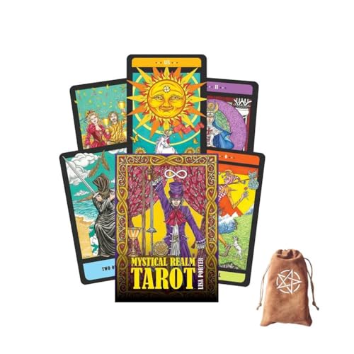 Mystisches Reich Tarot,Mystical Realm Tarot,with bag,Party Game von FeiYuCard