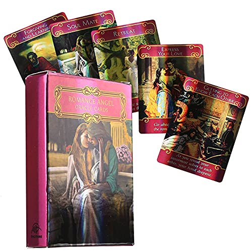Romantik Engel Orakel Laserkarten,Romance Angel Oracle ​​​Laser Cards,Tarot Deck,Party Game von FeiYuCard