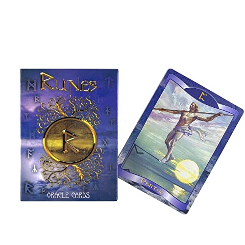 Runen-orakel-tarotkarten,Runes Oracle Tarot Cards,Tarot Deck,Party Game von FeiYuCard
