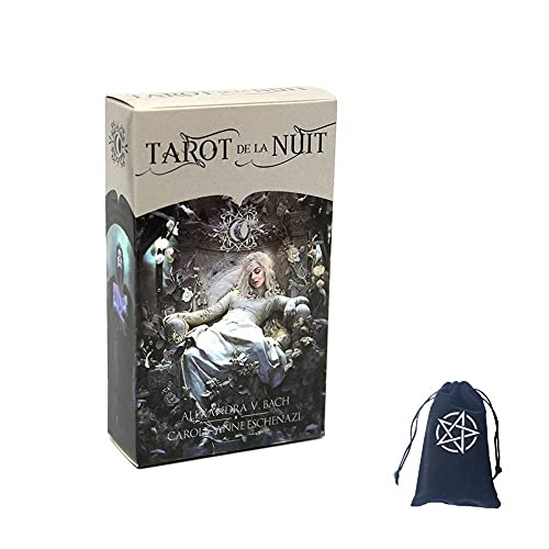 Tarot De La Nuit Tarotkarten,Tarot De La Nuit Tarot Cards,with Bag,Party Game von FeiYuCard