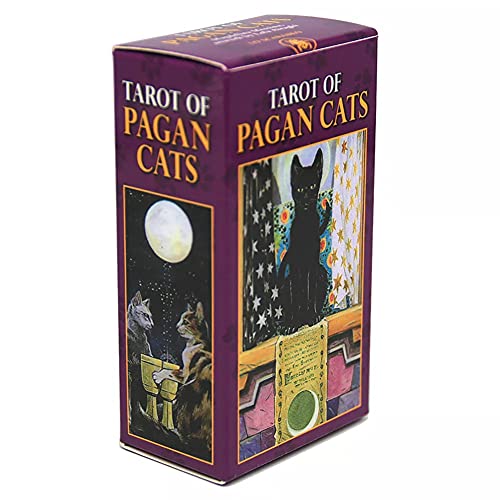 Tarot der heidnischen Katzenkarten,Tarot of Pagan Cats Cards,Tarot Deck,Party Game von FeiYuCard