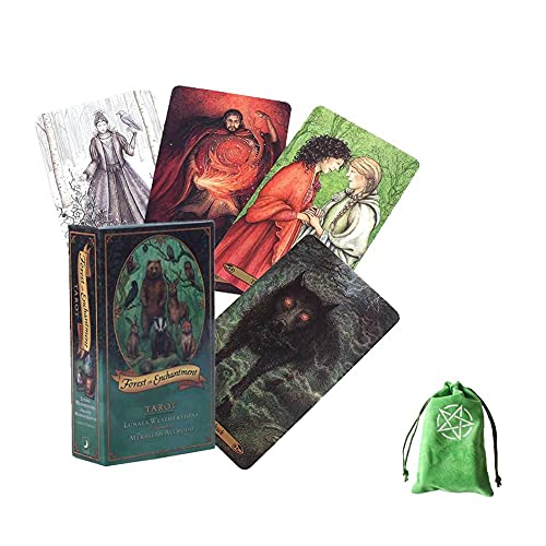 Tarotkarten für den Wald der Verzauberung,Forest of Enchantment Tarot Cards,with Bag,Party Game von FeiYuCard