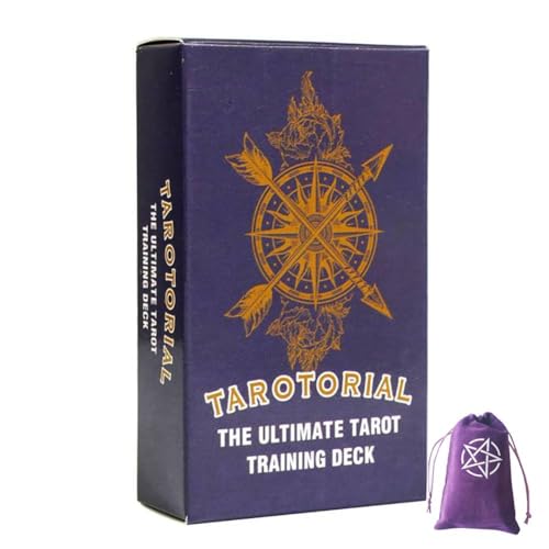 Tarotorial Das ultimative Tarot-Trainingsdeck,Tarotorial The Ultimate Tarot Training Deck,with bag,Party Game von FeiYuCard