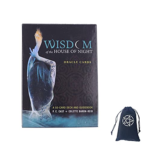 Weisheit des Hauses der Nacht Orakelkarten,Wisdom of The House of Night Oracle Cards,with Bag,Party Game von FeiYuCard