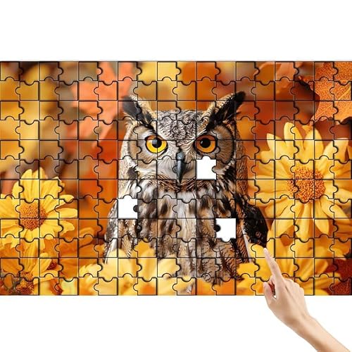 Puzzle 90 Teile Eule, Blume Puzzle Erwachsene, Lernspiele für Ganze Familie, Unmögliche Herausfordern Spielzeug Set, Bunter Spaß Set mit Box für Room Wall Decor Kreative Geschenke für Frauen J-1 Puzzle 90 Teile Eule, Blume Puzzle Erwachsene, Lernspiele für Ganze Familie, Unmögliche Herausfordern Spielzeug Set, Bunter Spaß Set mit Box für Room Wall Decor Kreative Geschenke für Frauen J-1 von Feionnug