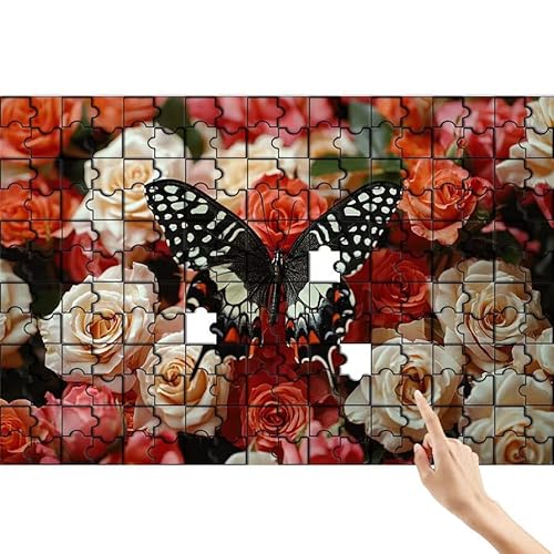 Schmetterling Puzzle 1000 Teile Erwachsene, Rose Klassische Puzzles Bastelset Erwachsene, Buntes und Lustiges Lernspiele, Herausforderung Spielzeug mit Box für Home Wall Decor Geschenke für Männer O-2 Schmetterling Puzzle 1000 Teile Erwachsene, Rose Klassische Puzzles Bastelset Erwachsene, Buntes und Lustiges Lernspiele, Herausforderung Spielzeug mit Box für Home Wall Decor Geschenke für Männer O-2 von Feionnug
