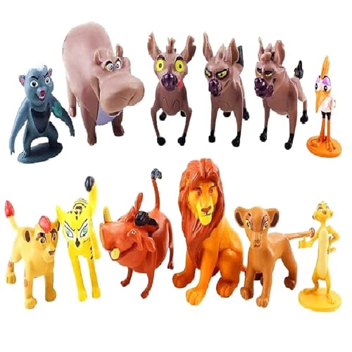 12 Stück/Los Cartoon Die Garde Löwe König Kion Simba PVC Figuren Anime Action Figuren Puppen Modell Kinder Geburtstagsgeschenk Spielzeug von Feitoy