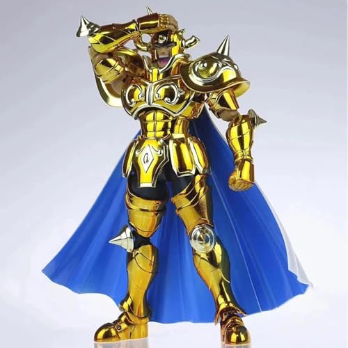 Feitoy Modell Saint Seiya Stoff Mythos Ex Stier Aldebaran mit Rosenkranz Jungfrau Gold Heilige Ritter des Tierkreises Metall Armor Spielzeug CSmodel CSTaurusTV von Feitoy