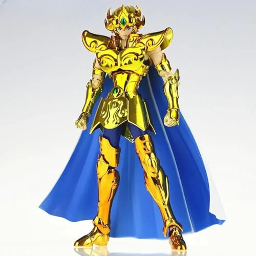 Modell Saint Seiya Mythos Tuch Ex Leo Aiolia Metall Rüstung mit Ikki Kopf Geschenk PVC Aktion Figuren Spielzeug CSAioliaAnime von Feitoy