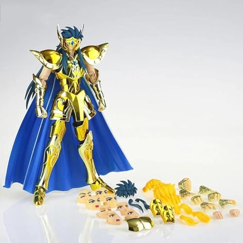 Saint Seiya Myth Cloth Ex Aquarius Camus mit Hyoga Kopf Modell des Golden Zodiac Anime Metal Armor Figur von Feitoy