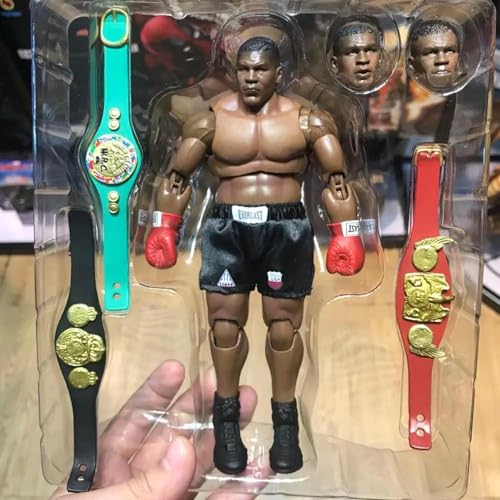 Tyson Boxer Champion Mike Tyson 8 Zoll 19 cm Joint Actionfigur Modell Gesicht Drei Kopf von Feitoy