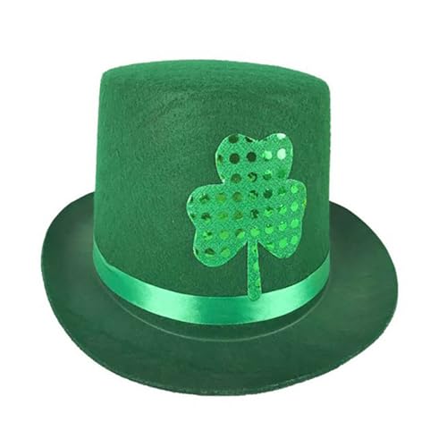 Feizikaw Sun Hat Grünes Glitzer-Kostüm für Erwachsene zum St. Patrick's Day (Green, One Size) von Feizikaw