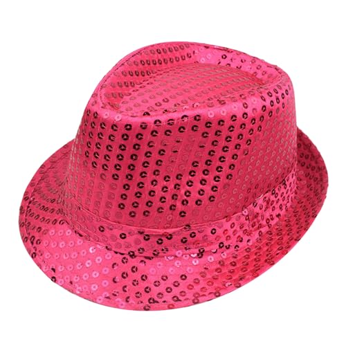 Feizikaw Sun Hat Karneval Pailletten Zylinder Herren Pailletten Gentleman der Zylinder (One Size) von Feizikaw