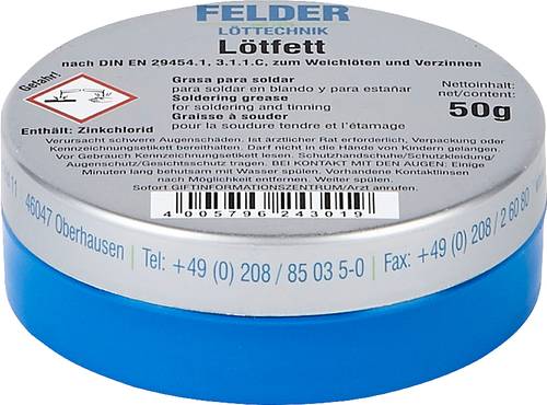 Felder 243100351 Lötfett Inhalt 50g F-SW 21 von Felder