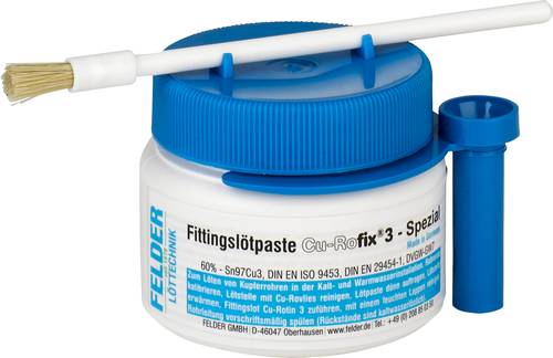 Felder  Cu-Rofix 3-Spezial  Fittingslötpaste Inhalt 250g von Felder