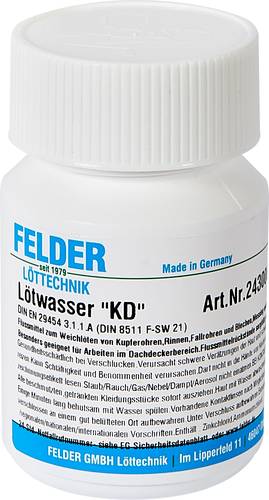 Felder  KD  Lötwasser Inhalt 100g von Felder