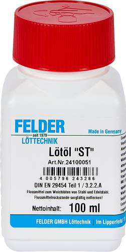 Felder  ST  Lötöl Inhalt 100ml F-SW 11 von Felder